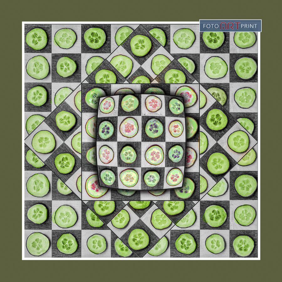 18 Komkommer Dambord