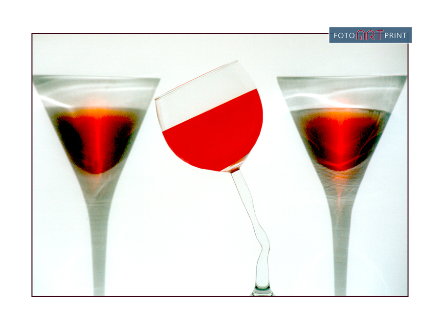 2 Wijnglas schuin